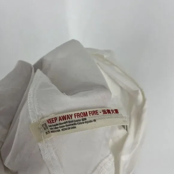 Free People Dress Size XS Womens White Midi Maxi Open Back Puff Sleeve Romantic - Picture 10 of 11